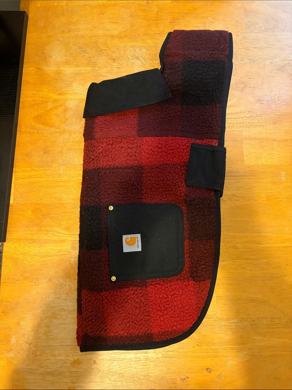 Carhartt Dog Jacket Red & Black Plaid Sherpa Vest